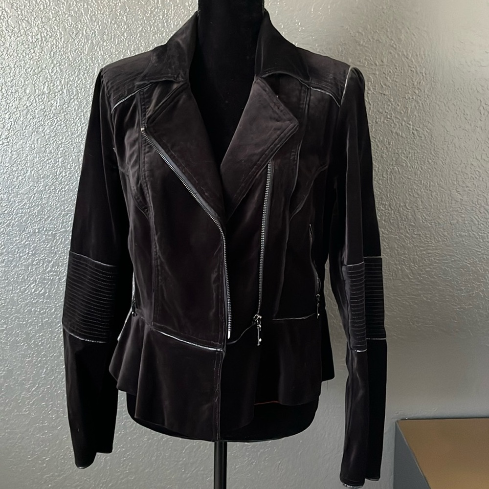 WHBM Motor suede Jacket size 12